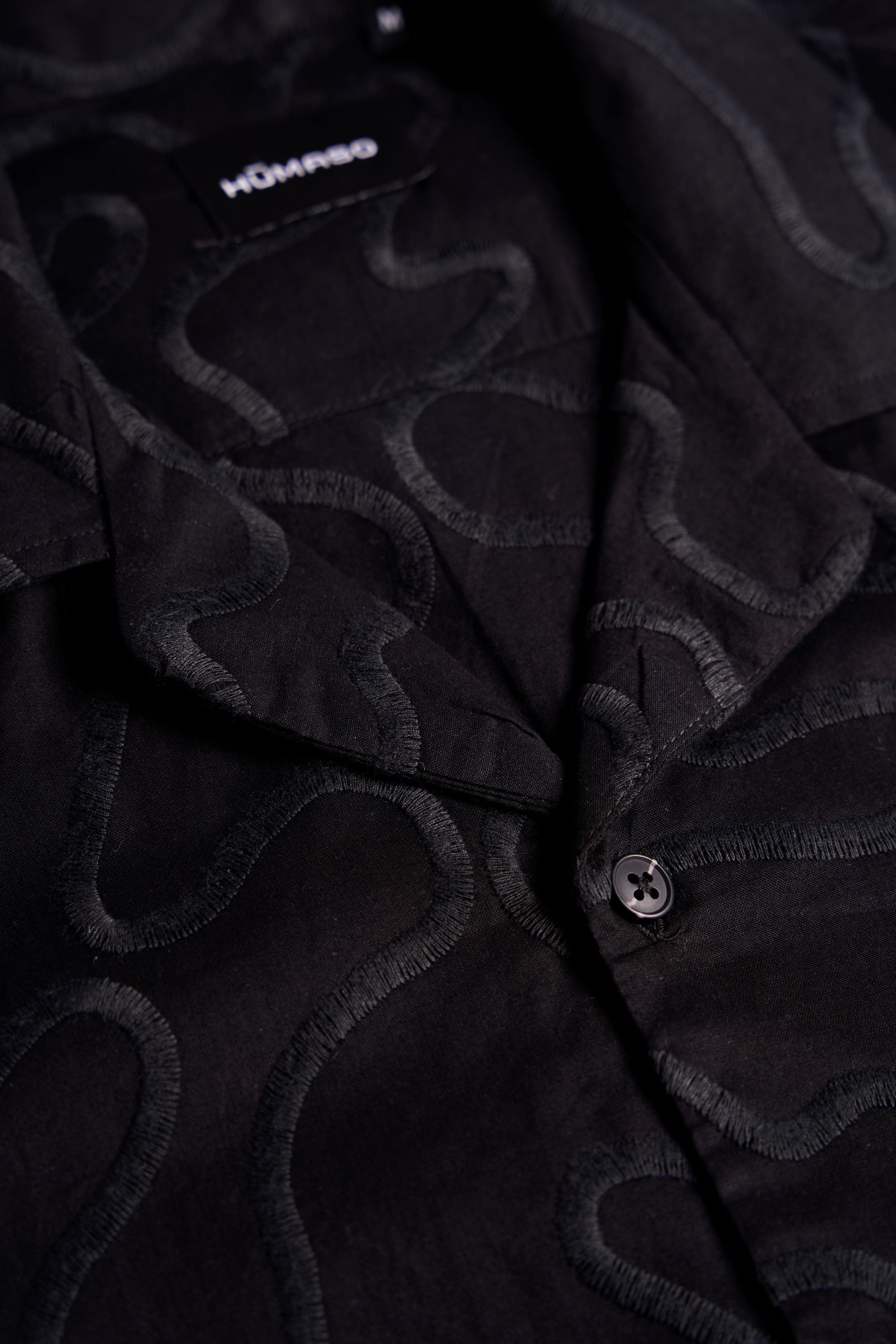 Black Embroidered Shirt